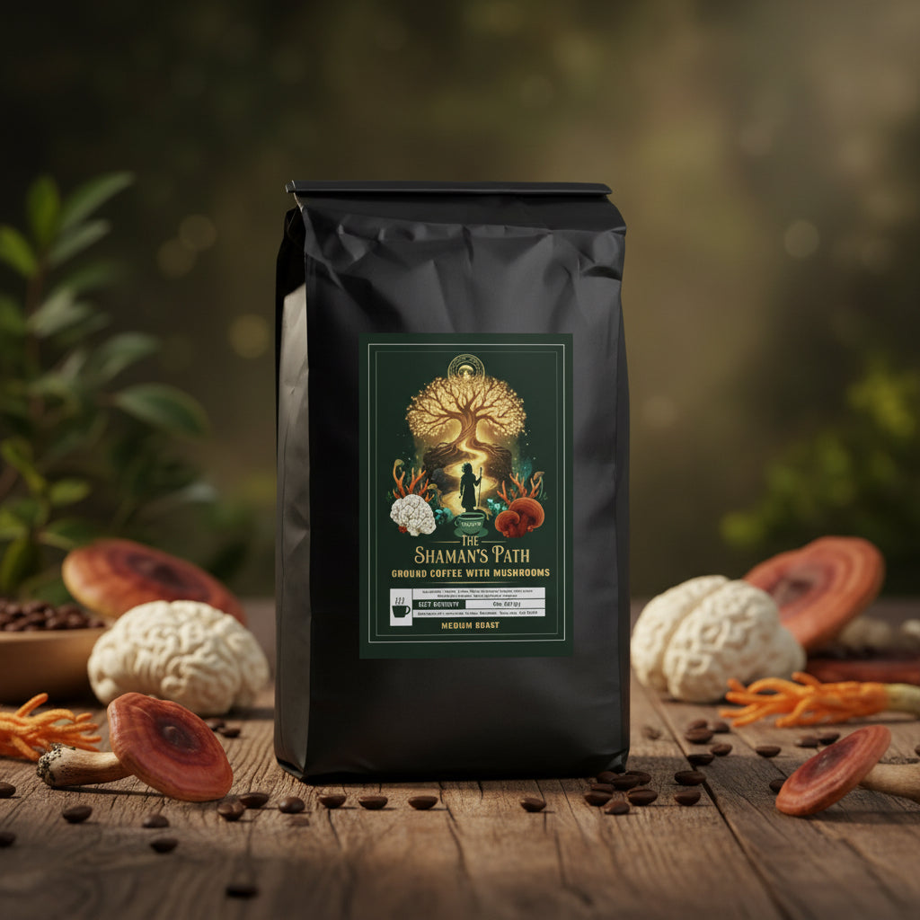 The Shaman's Path Coffee with Mushrooms Medium Roast